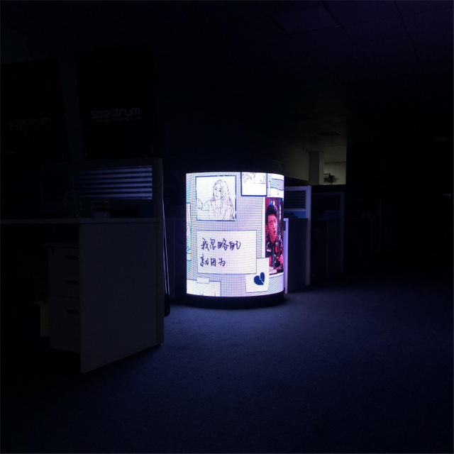 Tablero de anuncios redondo del módulo LED suave y flexible para interiores