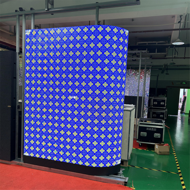 Pared de video curvada con tablero LED redondo suave y flexible