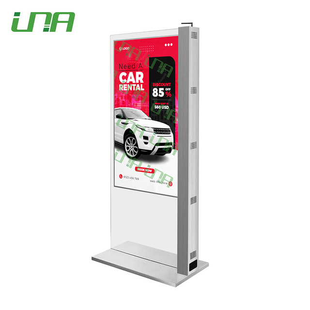 Indicador digital del panel de vídeo de la pantalla LCD plana de cristal derecho