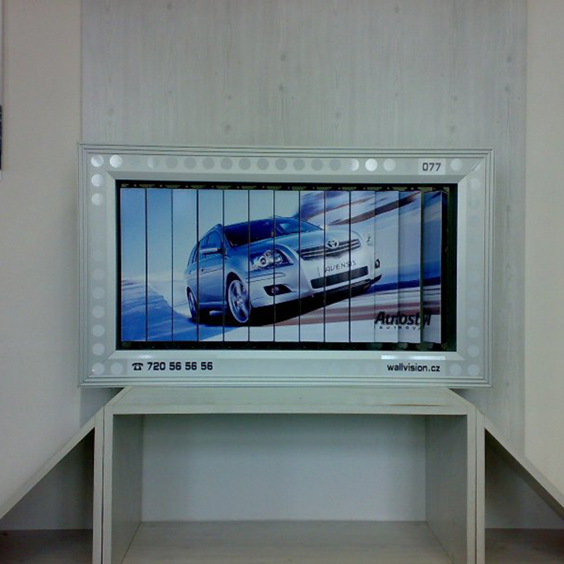 Cartelera enrollable Tri-Vision para publicidad en carretera resistente al viento