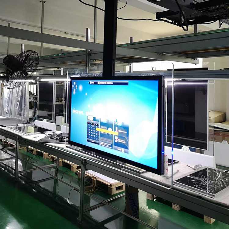 Publicidad interior Señalización digital LCD de vidrio de doble cara