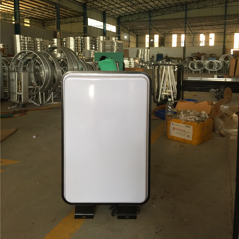 Colgante de la caja de luz de los anuncios de plástico de doble lateral de lado doble