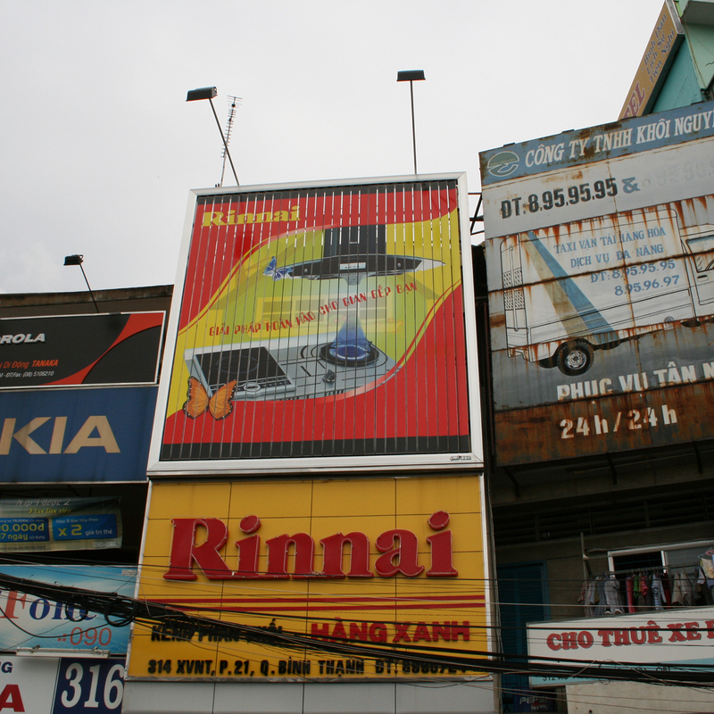 Etiqueta autoadhesiva para exteriores Publicidad Tri-vision Prisma Billboard