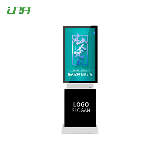 Pantalla de vídeo de pantalla dual con panel LED comercial giratorio de 43''