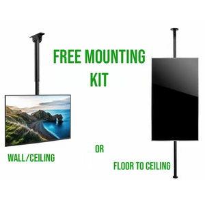 Señalización de video industrial para colgar en el techo Pantalla LCD vertical