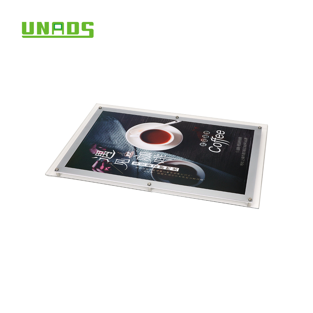 A2 Table de película retroiluminada de la mesa de cristal LED LED Box