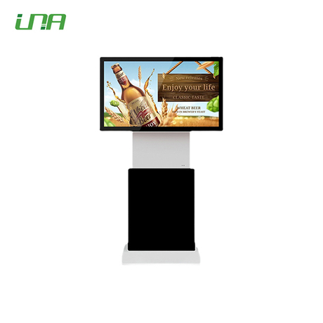 55'' pantalla digital de visualización de vídeo al por menor de actividad bancaria girada