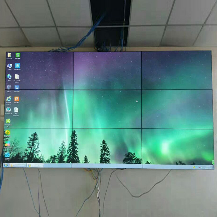 Pared de video LCD de empalme para sala de reuniones con varias pantallas