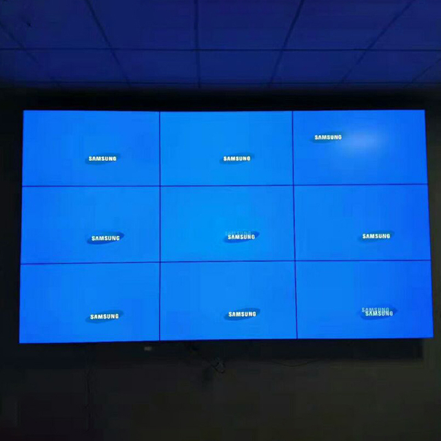 55' publicidad de la pared de la exhibición de pantalla de vídeo del bisel del LCD 1.8m m