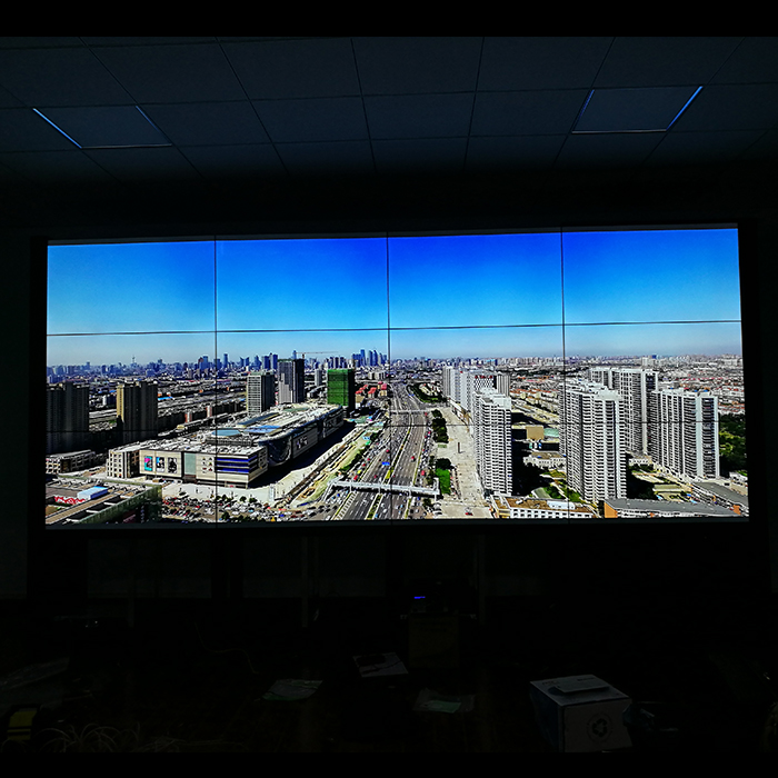 Pantalla de pared de señalización de video digital 4K LCD para interiores