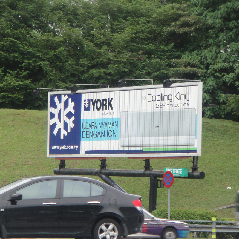 Etiqueta autoadhesiva para exteriores Publicidad Tri-vision Prisma Billboard