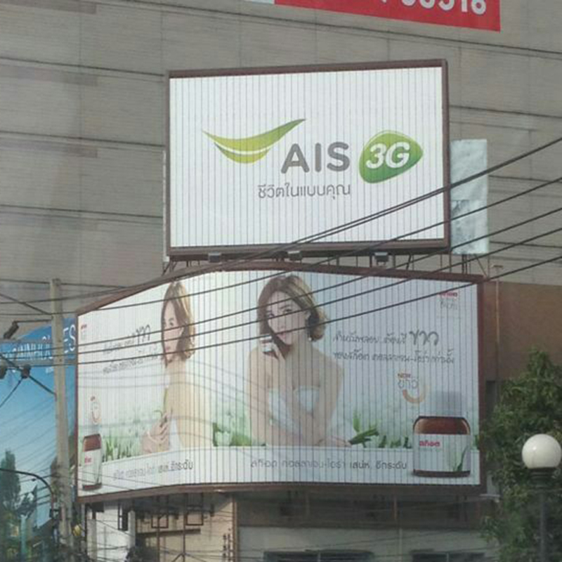 Cartelera giratoria Tri-Vision de vinilo autoadhesivo resistente al agua para edificios superiores