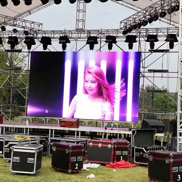 Pantalla de alquiler de alquiler de eventos de video digitales LED P3.9 al aire libre