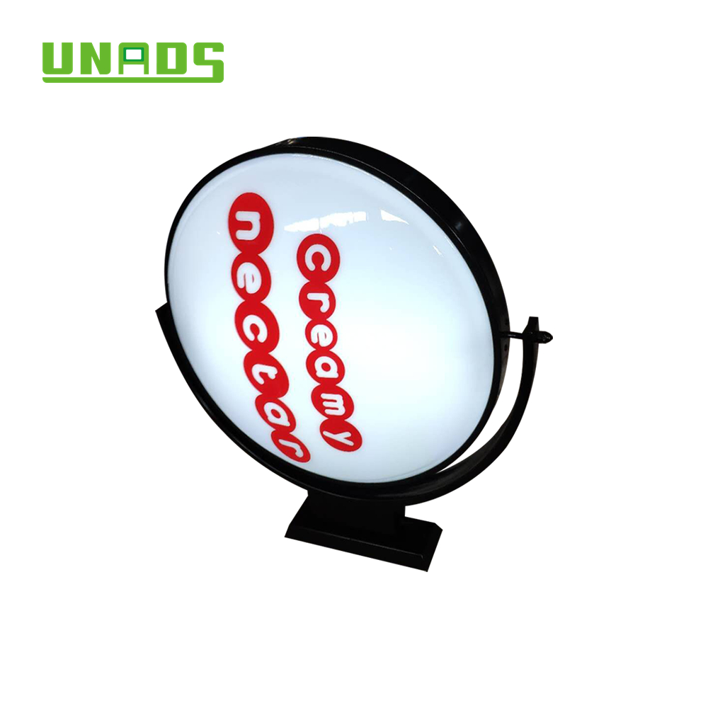 Caja de luz LED circular giratoria de varios diámetros para estadios