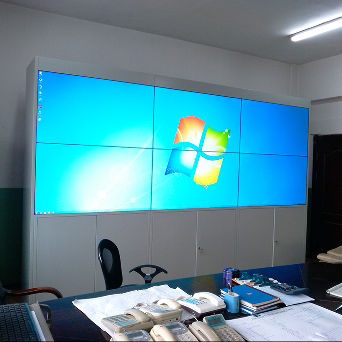 Pantalla de empalme digital LCD delgada para escuela con espacio de 3,5 mm