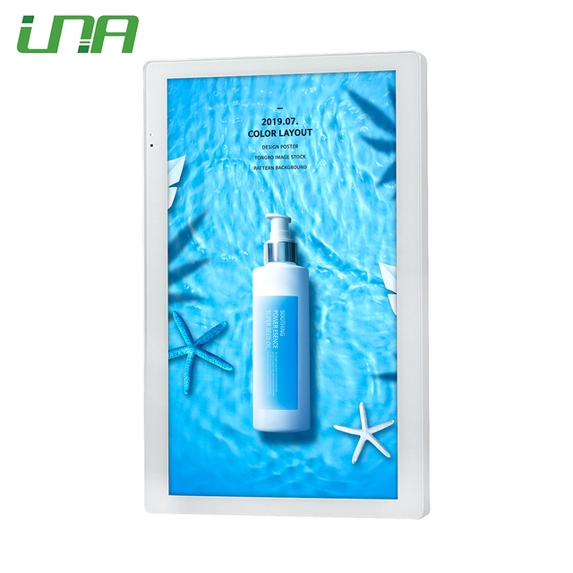 Menú interior Pantalla LCD comercial de señalización digital multimedia