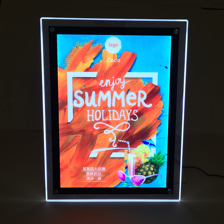 A3 pp Imagen de impresión de papel LED Crystal Lightbox