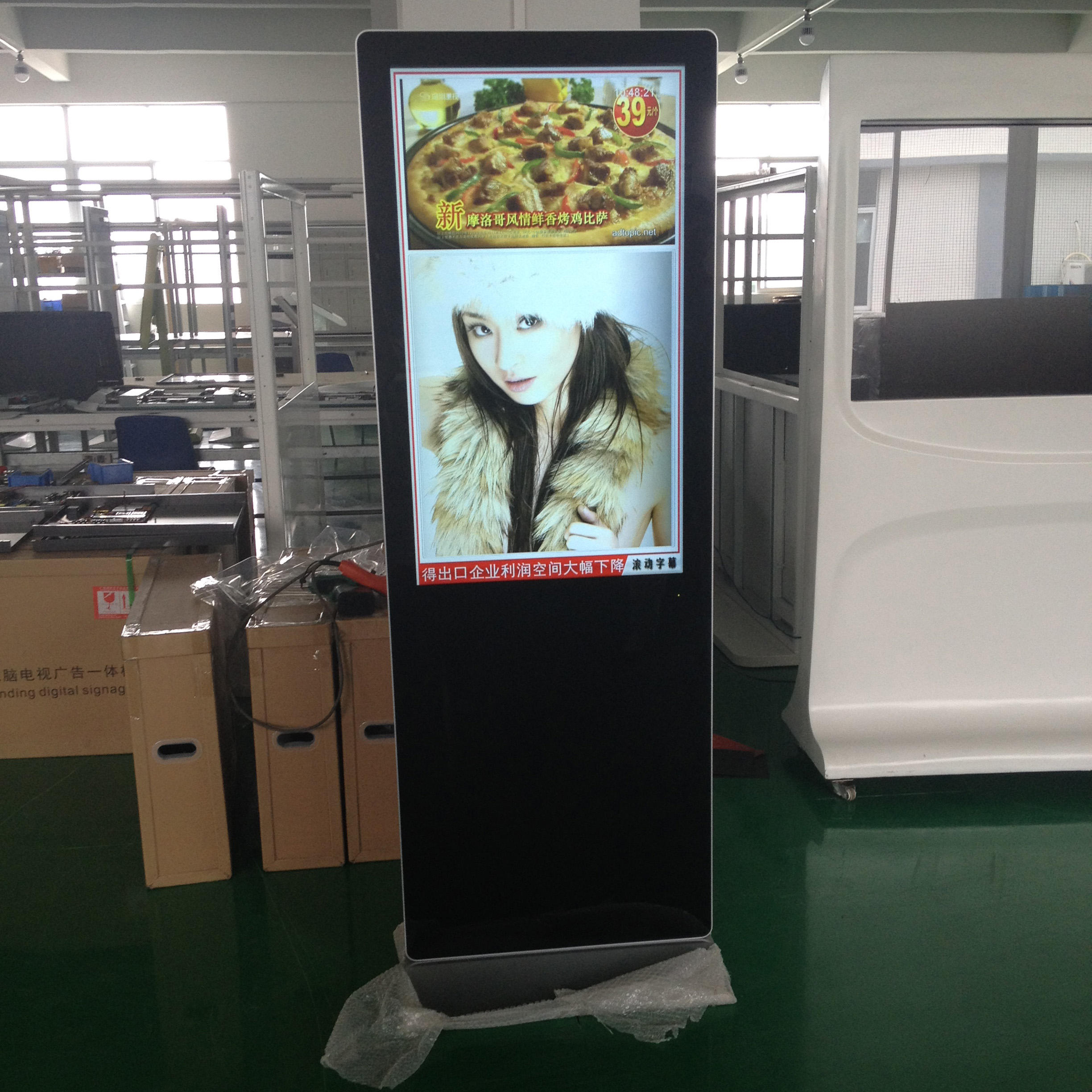 Panel de pantalla de vídeo con pantalla digital LCD WIFI independiente