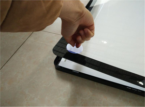Panel frontal de acrílico iluminación LED vertical Caja de luz magnética