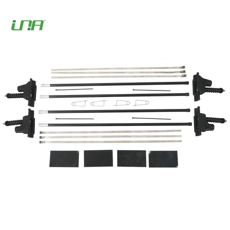 Luz resistente al viento Post Publicidad Pole de la calle Banner Clamp