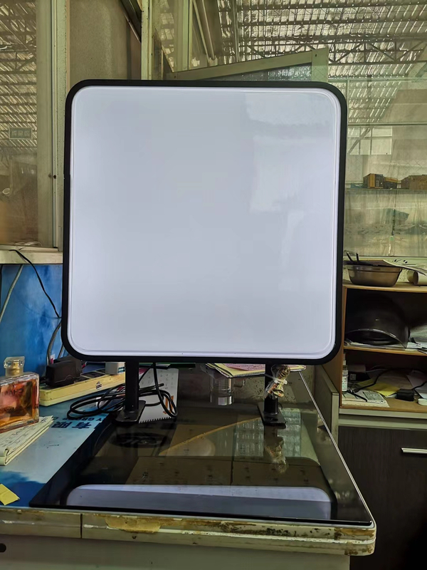 Caja de luz cuadrada LED de panel acrílico de publicidad al aire libre