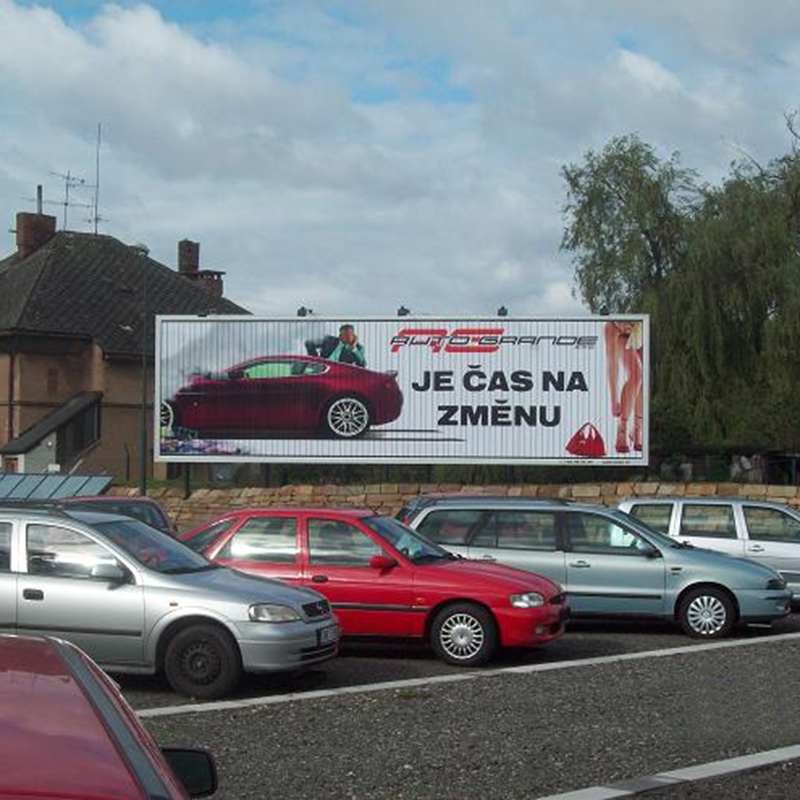 Publicidad exterior de vinilo montado en la pared con volteo de vallas publicitarias de tres prismas