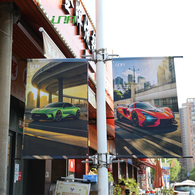 Pilar de columna de actividades comerciales de la farol de la calle Soporte de pilar