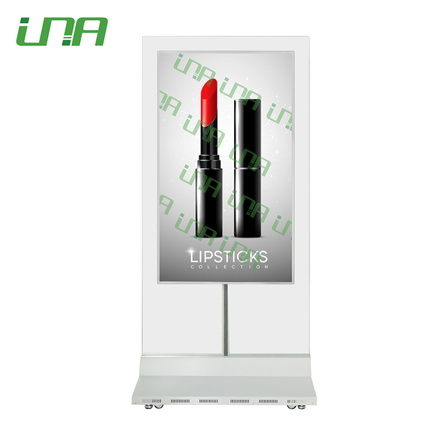 Pantalla LED HD plana delgada de vidrio de doble cara