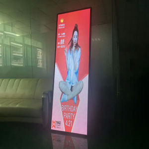 Pantalla de vídeo LED portátil vertical con tablero de visualización digital